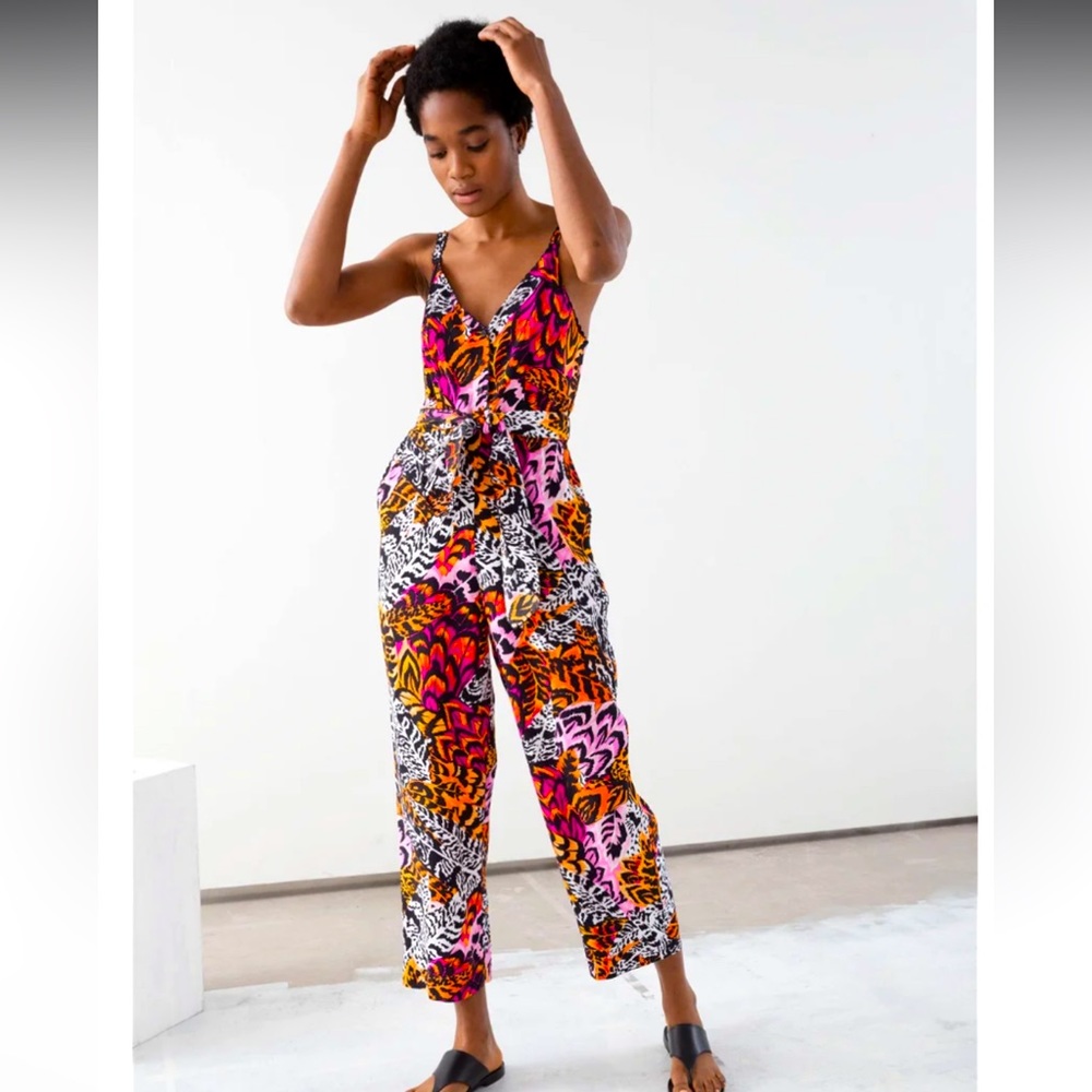 & Other Stories scallop detail jumpsuit size 2